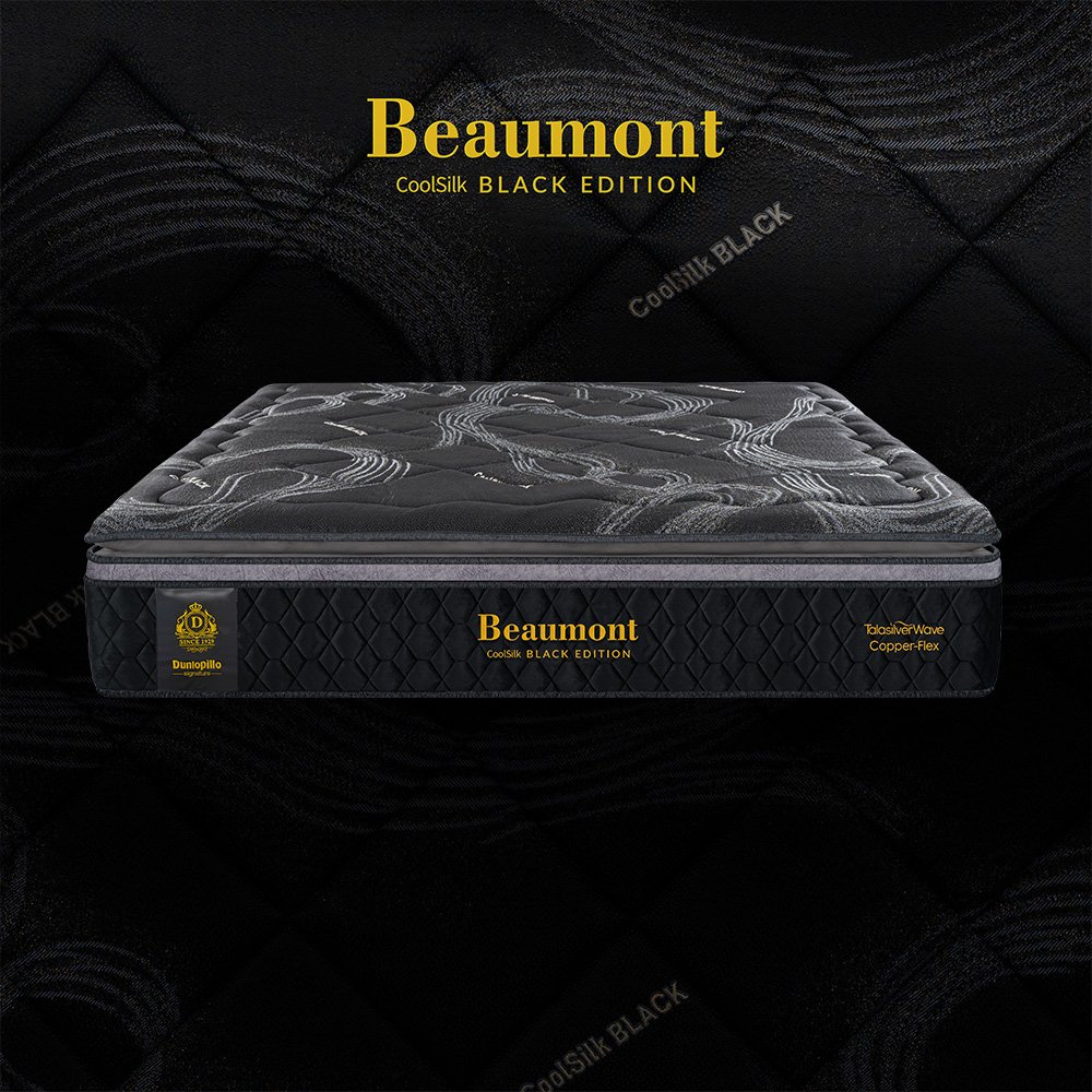 Nệm lò xo CoolSilk BLACK Beaumont 38 cm