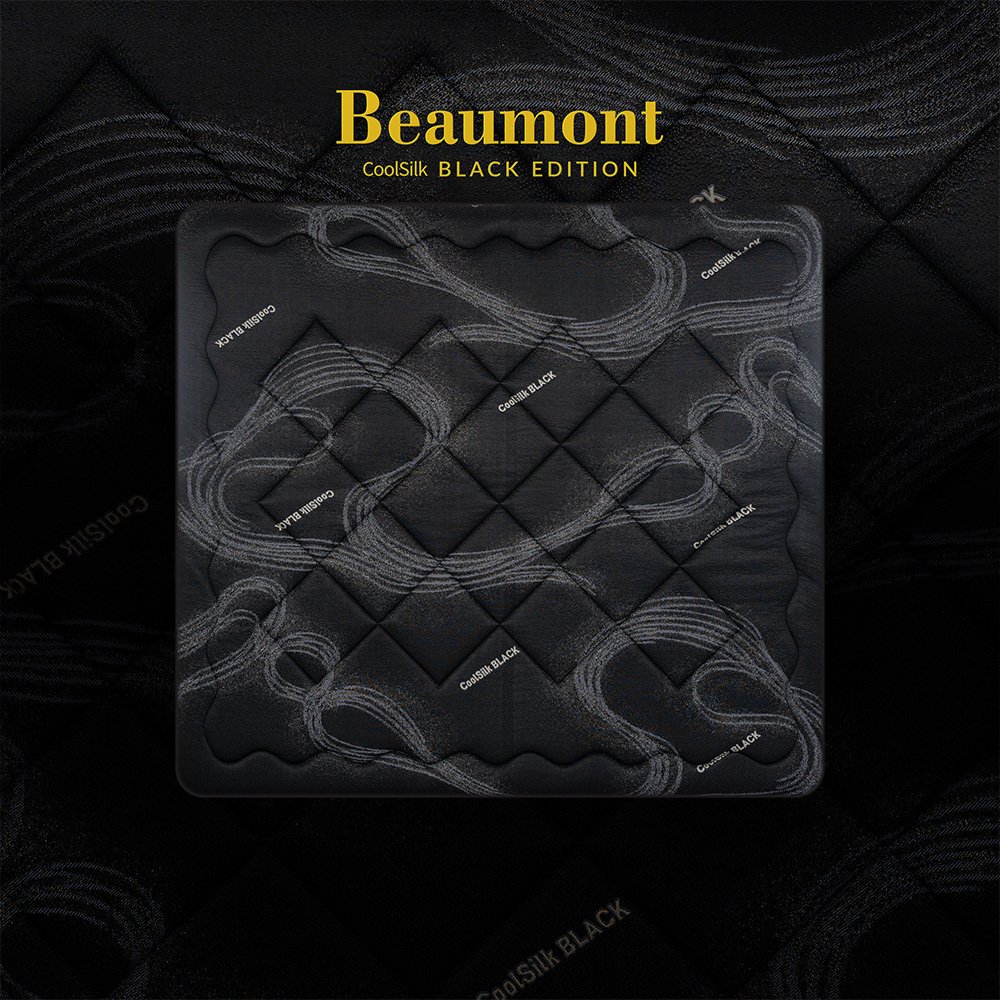 Nệm lò xo CoolSilk BLACK Beaumont 38 cm