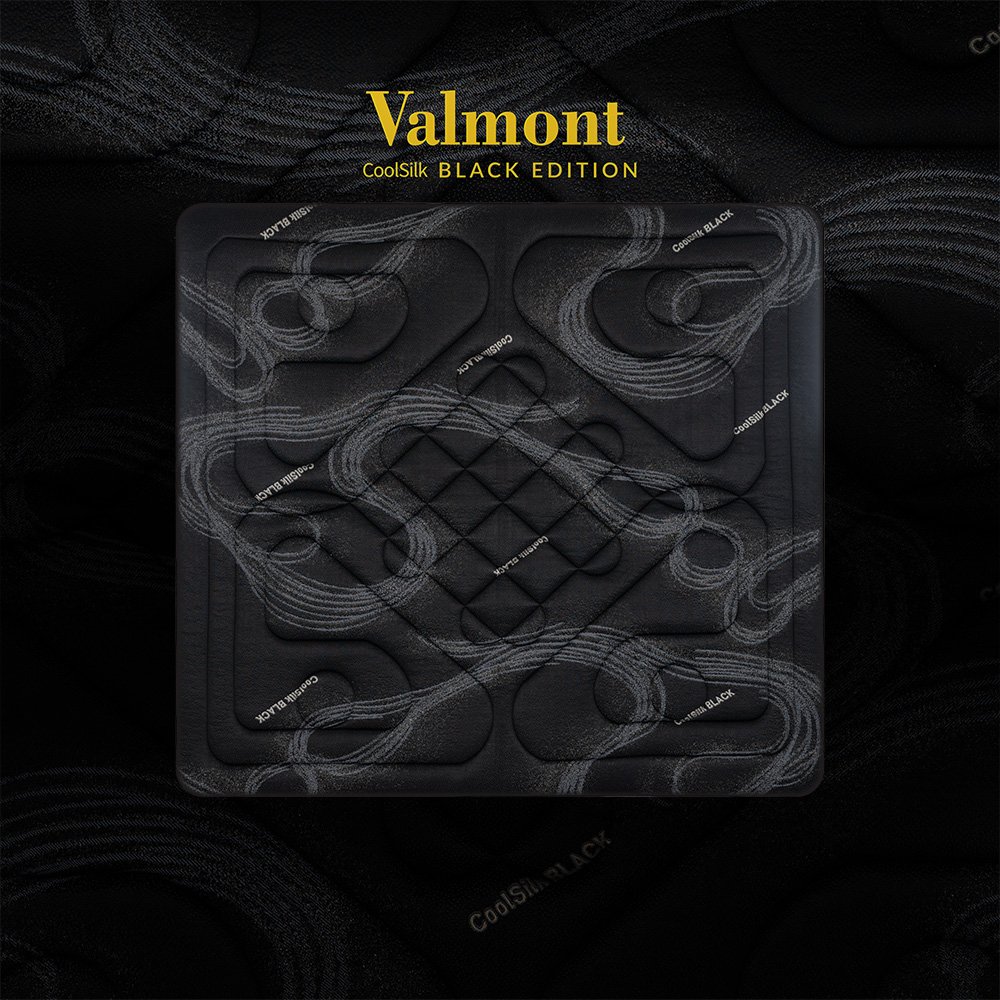 Nệm lò xo CoolSilk BLACK Valmont 42 cm